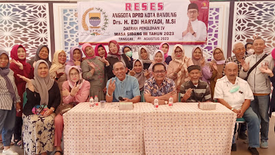 Gelar Reses III, Edi Haryadi Sarap Aspirasi Warga Antapani Kidul  Kota Bandung