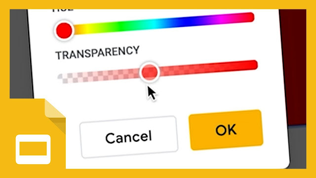 how to make background transparent in google slides