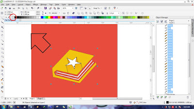 Cara Menghilangkan Outline atau Garis Tepi di CorelDraw