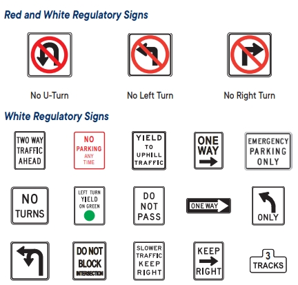 California State Road Signs / Traffic Signs Meanings, Shape, Colour and Photos 