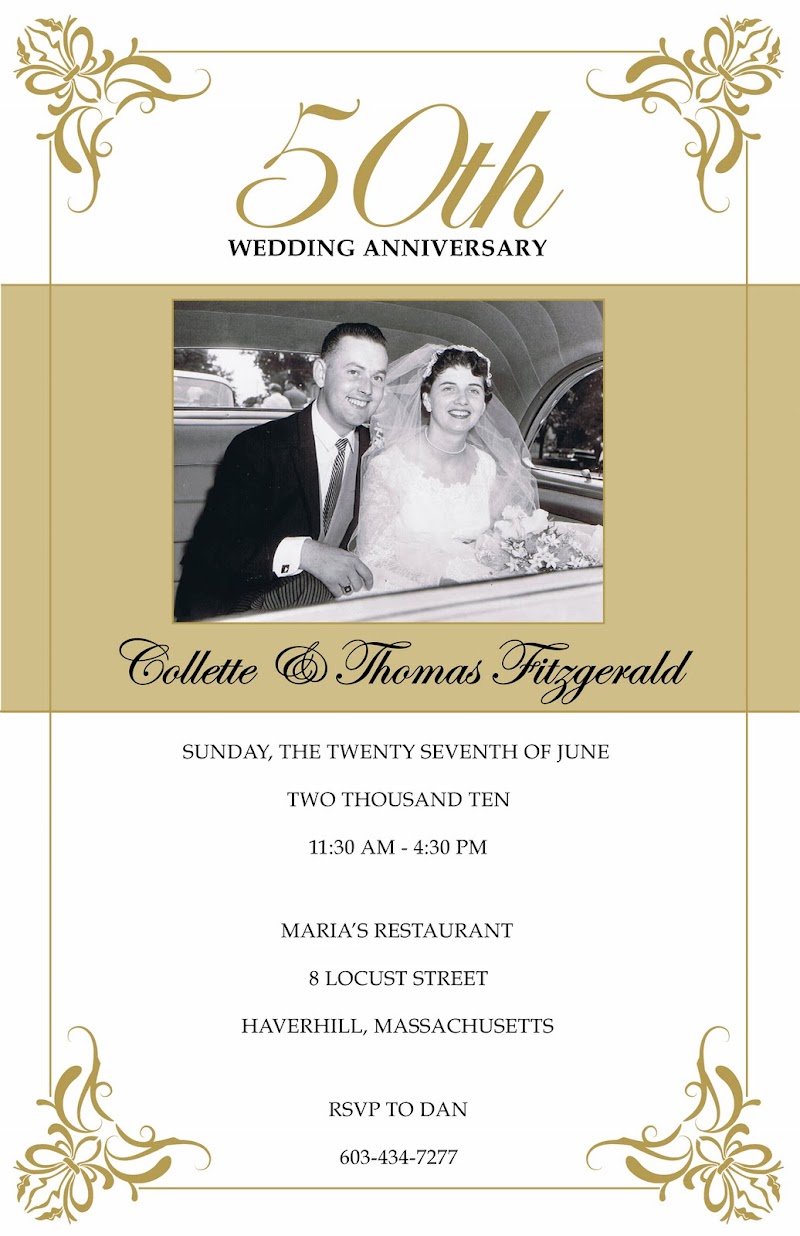 26+ 50th Wedding Anniversary Invitations Online