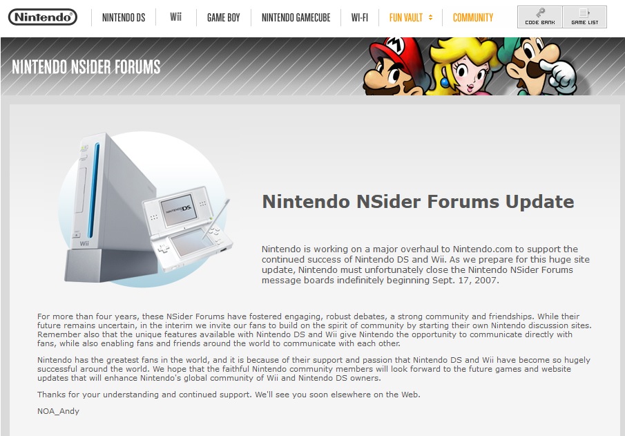 Nintendo-NSider-Forums-indefinitely-closed.jpg