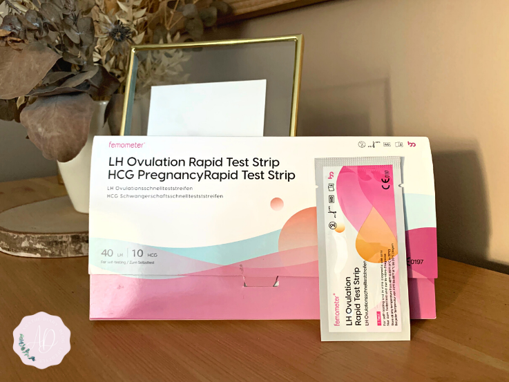Les tests d'ovulation Femometer avec l'application pour le suivi.