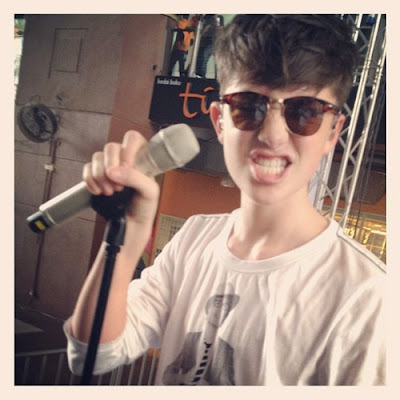 Greyson Chance before his sound check before a show - 2013