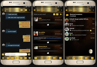 BBM MOD Golden Series v3.1.0.13 APK Terbaru 2016 Anti Lemot