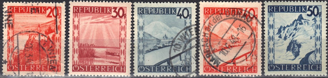 Austria - 1945/47 - Selection of stamps - views