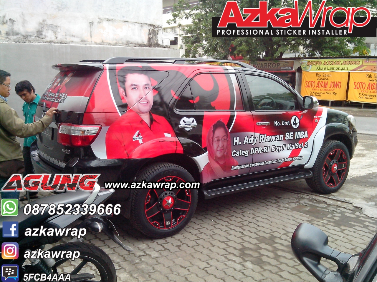 Jasa Branding Sticker Murah Surabaya AzkaWrapcom