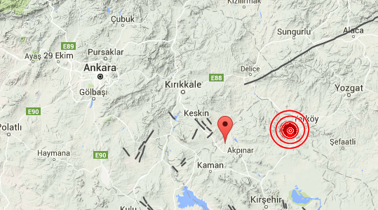 ANKARA'DA 4,9'LUK DEPREM 