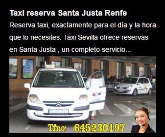 reservar taxi santa justa