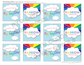 rainbow birthday party printables, rainbow, colors of a rainbow