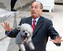 Jacques Chirac ha dato il cane o violenti