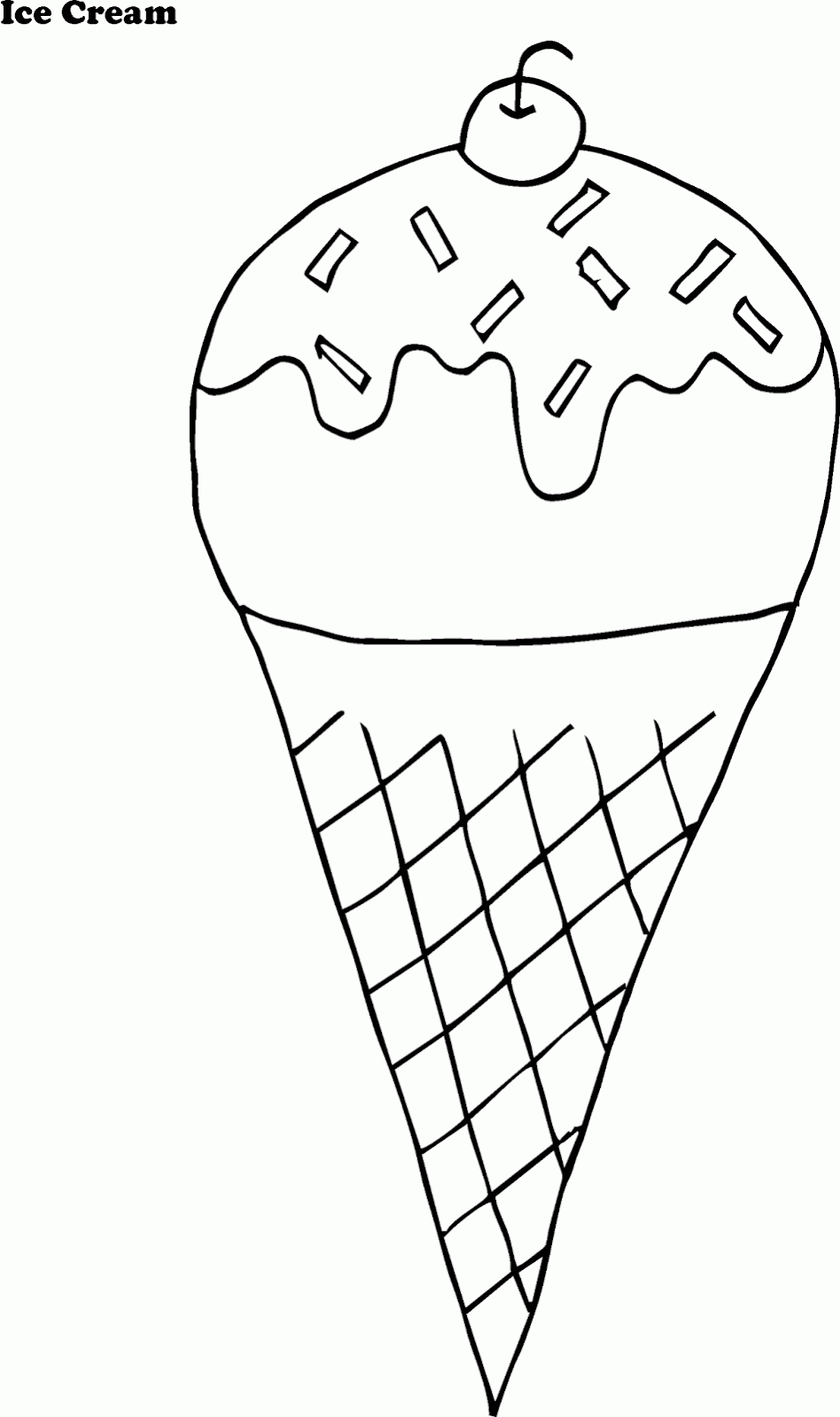 Mewarnai Gambar  Es  Krim  Contoh Anak PAUD