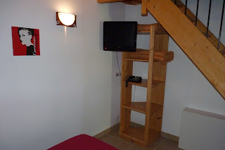 Hotel La Garanne de Labeaume, habitación cuádruple.