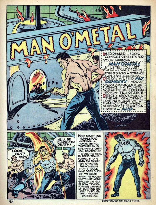 Man O'Metal - July 1941 Eastern Color Printing