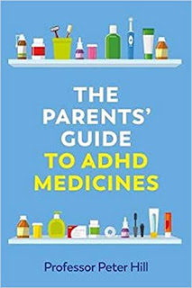 Blue front cover of the book parents guide to adhd medicines