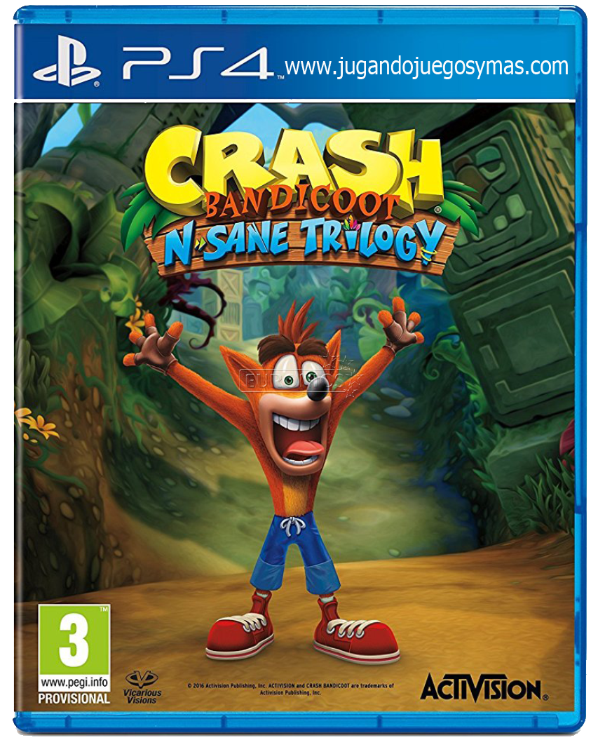 Crash Bandicoot N. Sane Trilogy [PS4] [PKG] [EUR] [4.05/4.55] [ESPAÑOL] [MEGA]