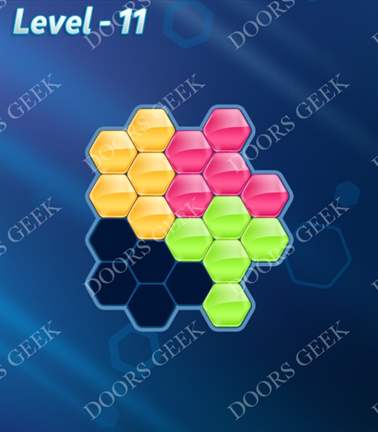 Block! Hexa Puzzle [Novice] Level 11 Solution, Cheats, Walkthrough for android, iphone, ipad, ipod