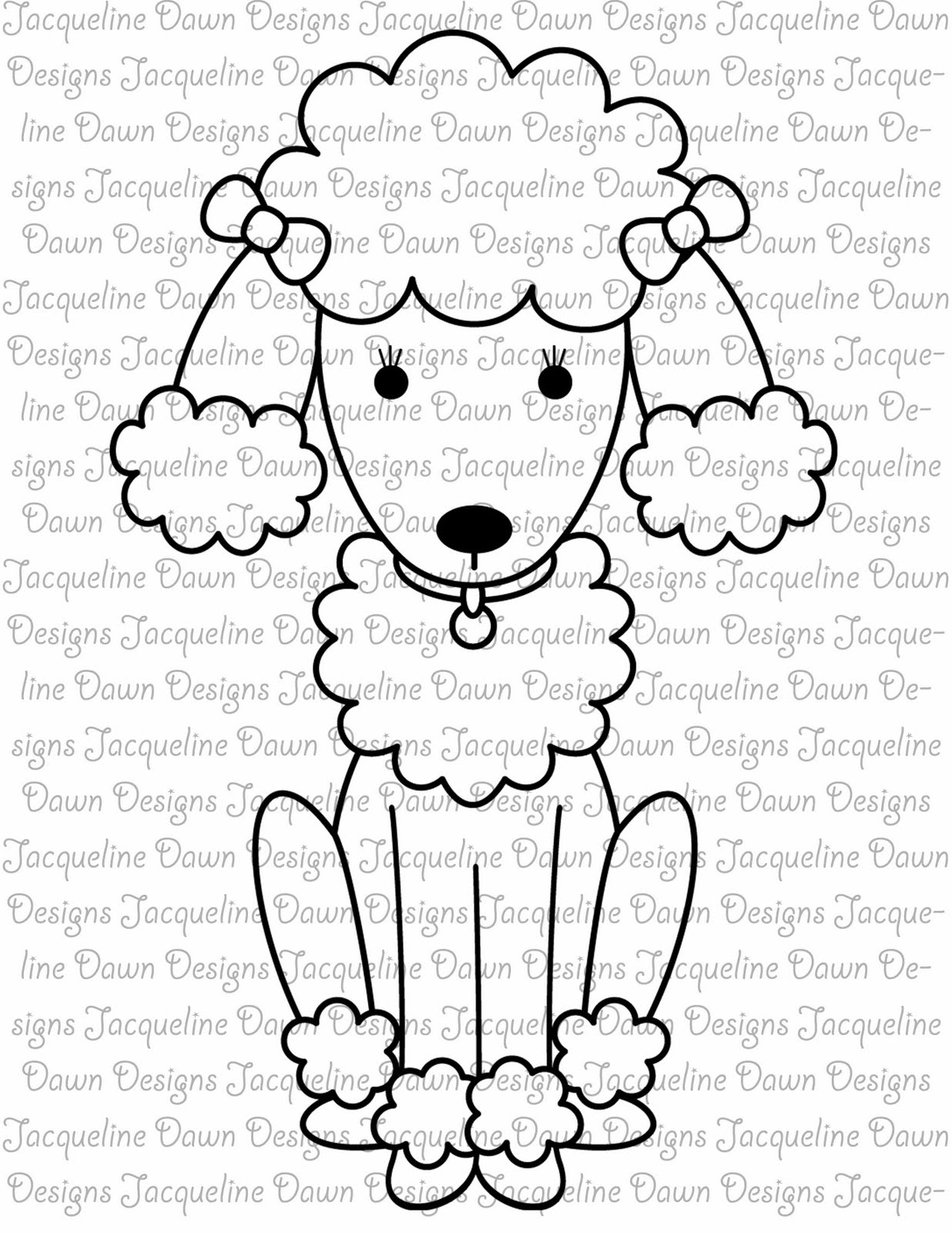 Poodle Coloring Pages