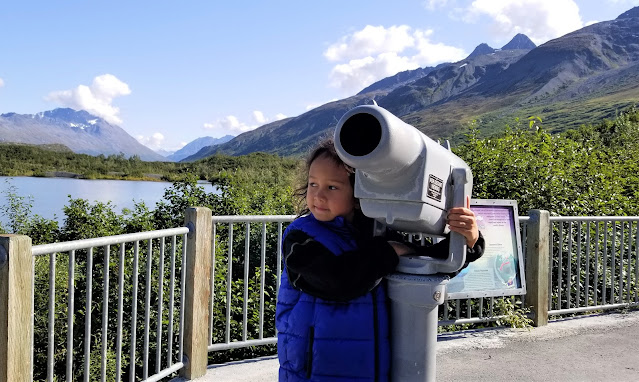 2018 visit to Glacier with my son Alan at the viewing area