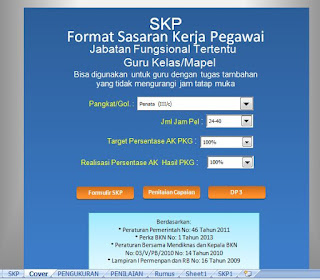 Aplikasi Pembuatan SKP Untuk Guru Tahun 2016 Sesuai Dengan BKN