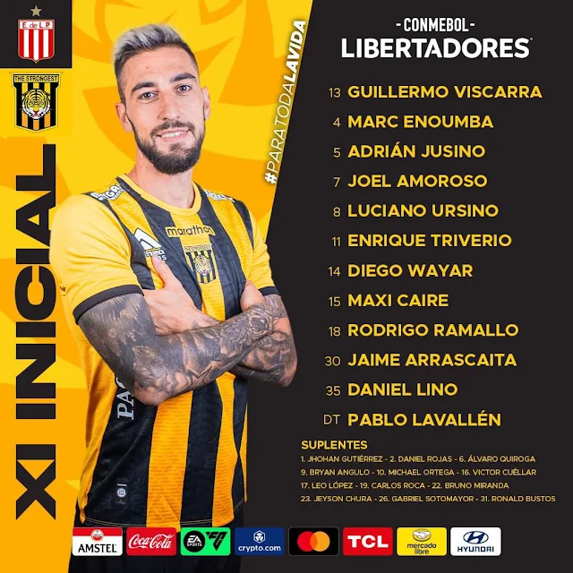 Alineaciones Estudiantes de La Plata vs The Strongest