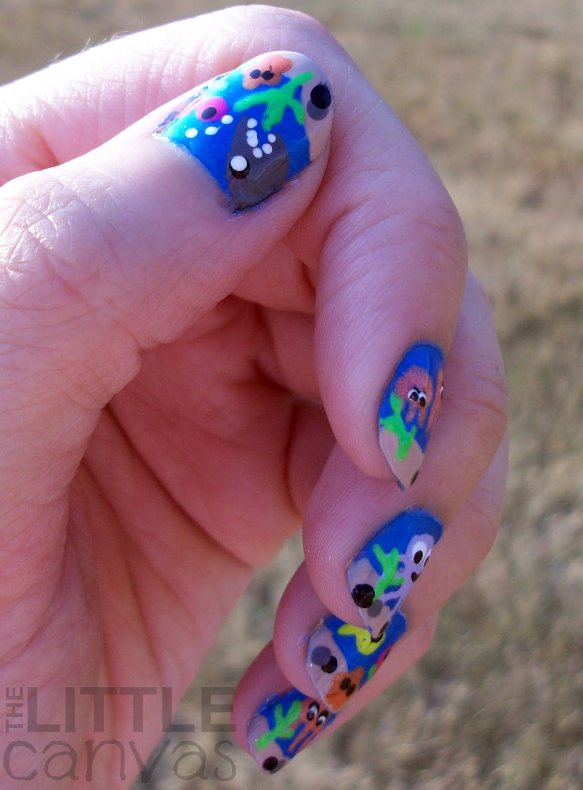 Under The Sea Nail Art The Little Canvas