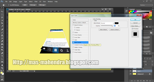 Cara Membuat Out Of Frame di Photoshop CS6 Lengkap Tutorial