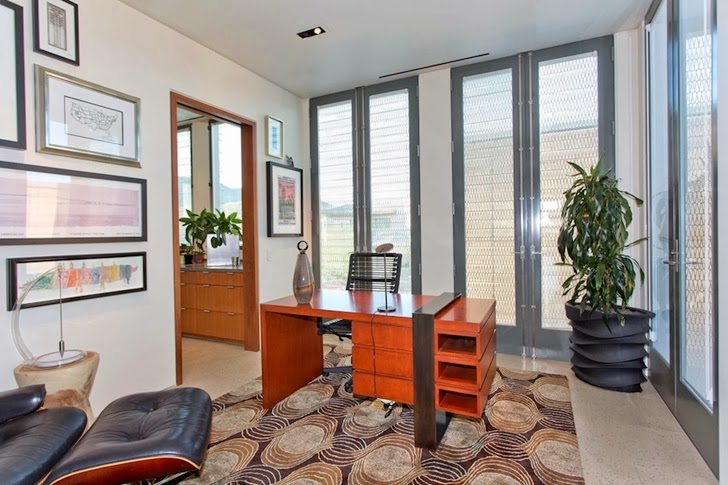 Home office in Multimillion modern dream home in Las Vegas