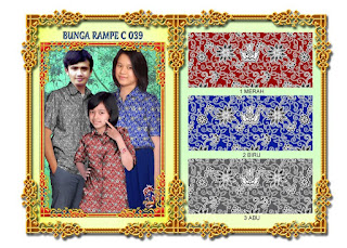 Motif Batik Seragam Sekolah Bunga Rampe