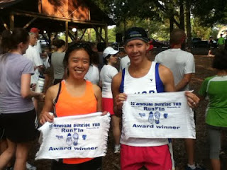 jen and me with our awards