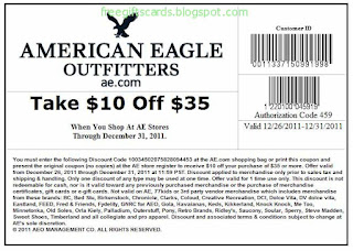 Free Printable American Eagle Outfitters Coupons