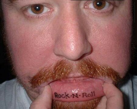 these men think getting these lip tattoos on their neck is a good idea.