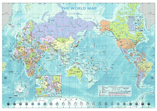 ちょっと生協さ ん 毎日使うと自然に覚える 日本地図 世界地図