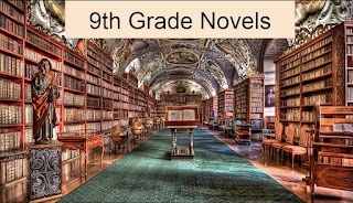 9th Grade Novels for ELA Photo of Prague Library by izoca at https://pixabay.com/illustrations/prague-library-prague-monastery-980732/