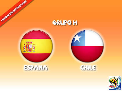 Partido España vs Chile Grupo H