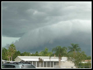 threatening storm clouds at our vacation resort on September 22, 2011