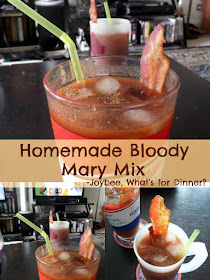 Homemade Bloody Mary Mix:  A simple bloody mary mix made from tomato paste.