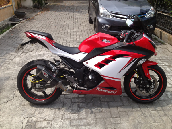  Modifikasi  Motor Ninja  250  Fi Warna Merah Modifikasi  Jakarta