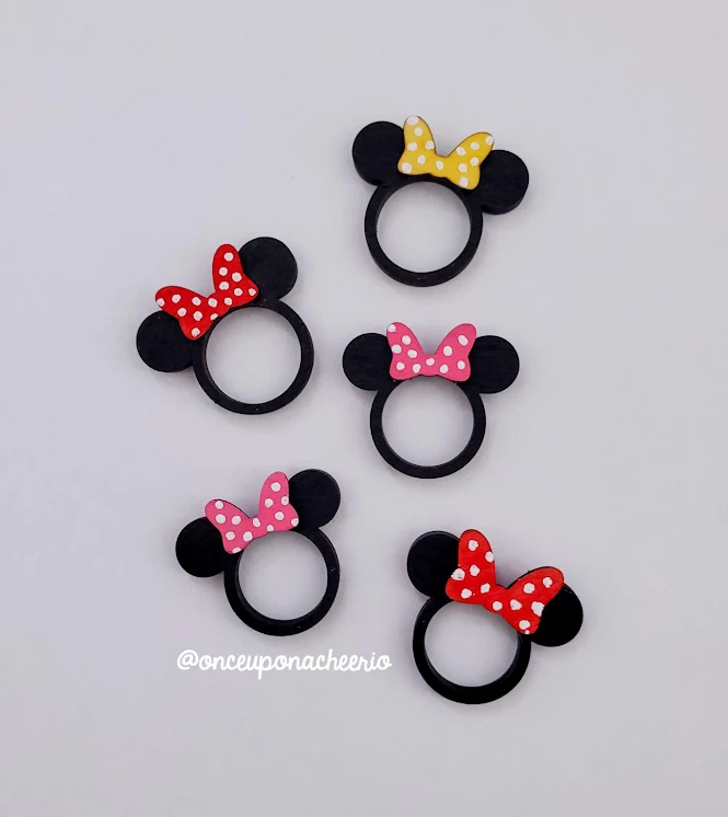 Variations of the Laser Cut Minnie Mouse Rings