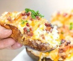 Cheese-Stuffed Baked Potatoes