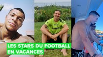 des stars de football en vacances