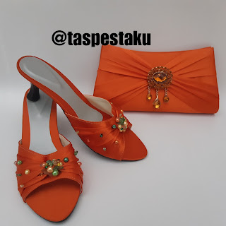 Sandal Pesta Tas Pesta Oren