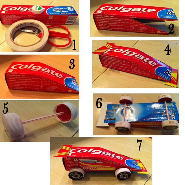 toothpaste art and crafts