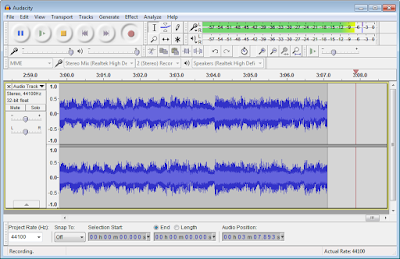 برنامج فصل الصوت عن الموسيقي Audacity