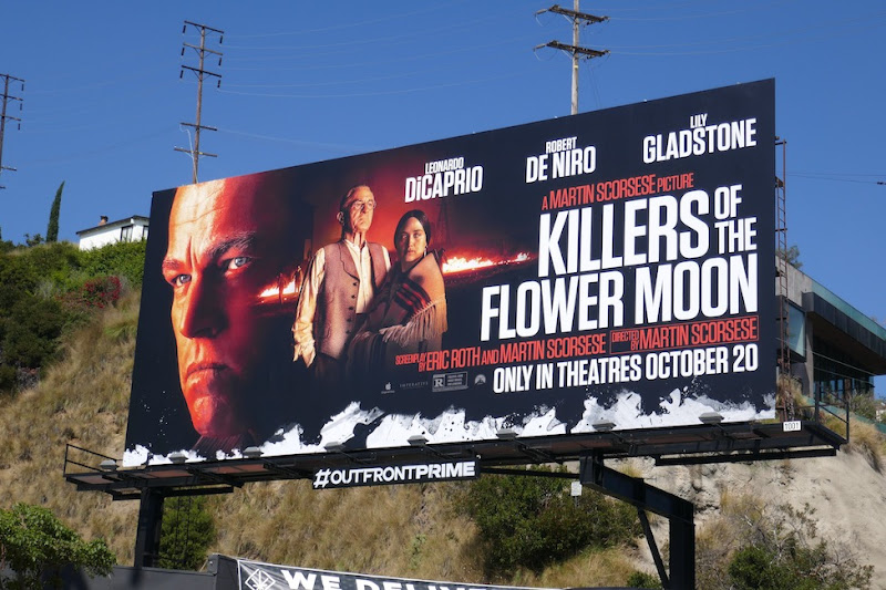 Killers of the Flower Moon movie billboard