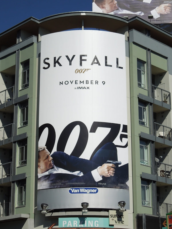 Skyfall 007 movie billboard