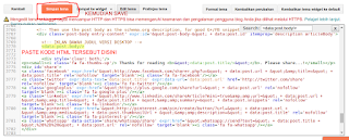 Paste kode HTML