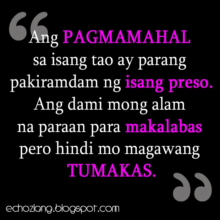 Ang dami mong alam na paraan para makalabas pero hindi mo magawang tumakas.