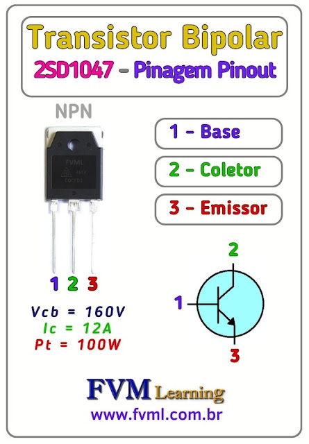 Datasheet-Pinagem-Pinout-Transistor-NPN-2SD1047-Características-Substituições-fvml