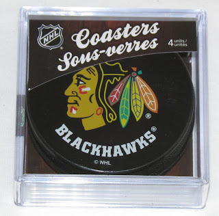 Chicago Blackhawks NHL Hockey Puck Coaster Set